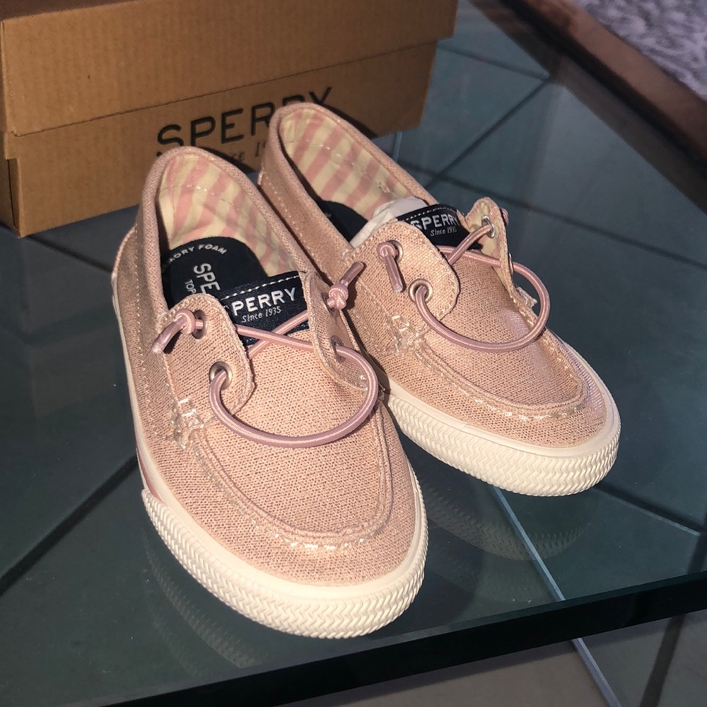 New Pink sperry loafers